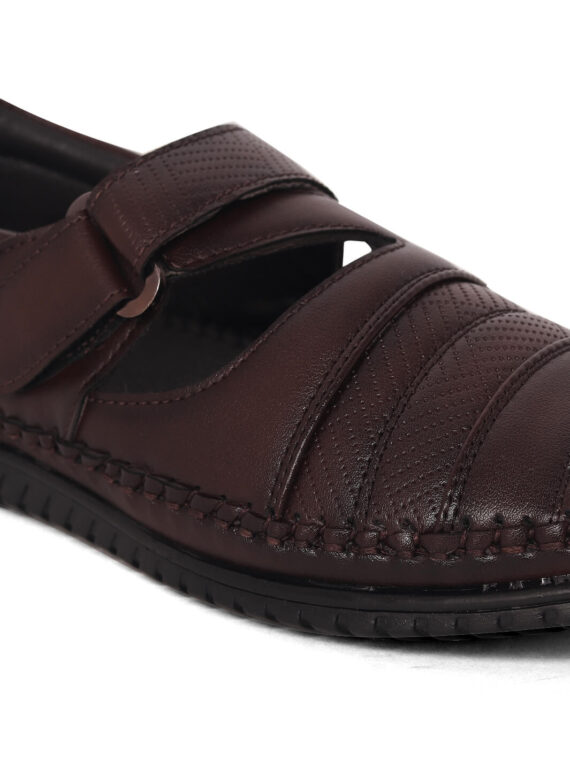 Ethnic Velcro Roman Sandal